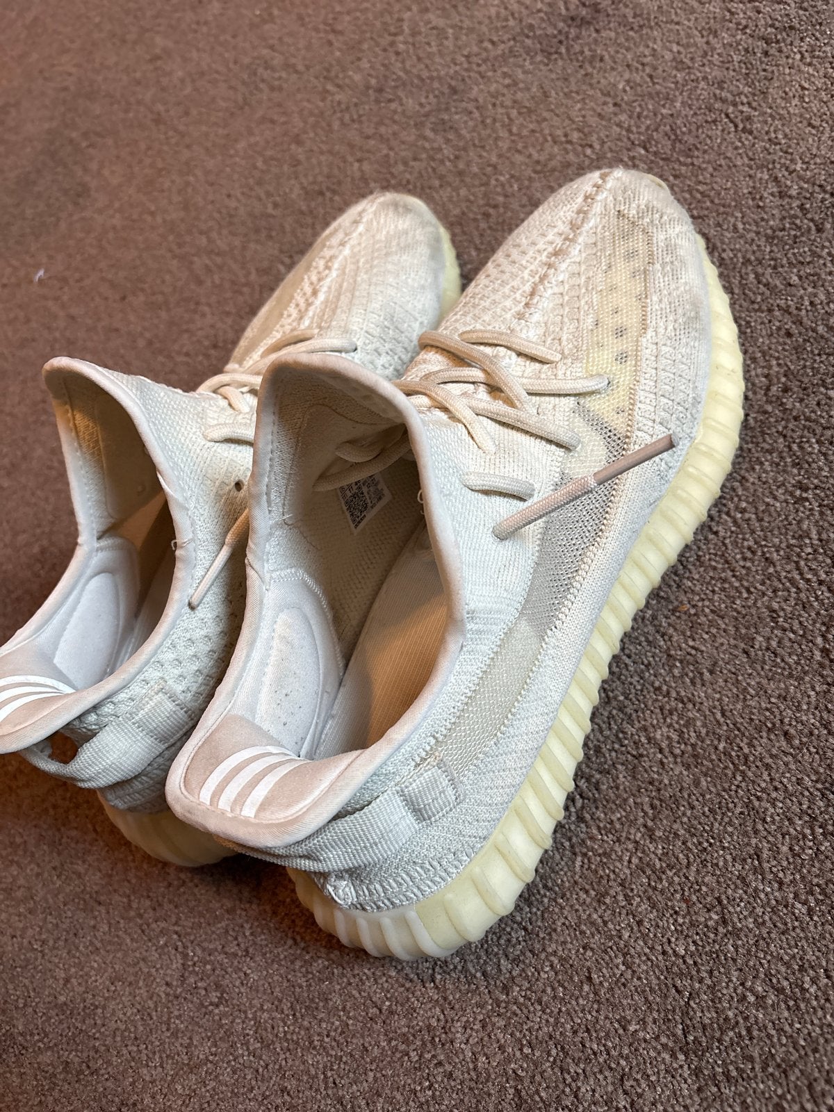 Yeezy 350 Bone - Maat 46 - Origineel, Kleding | Heren, Ophalen of Verzenden, Gedragen, Wit, Sneakers of Gympen