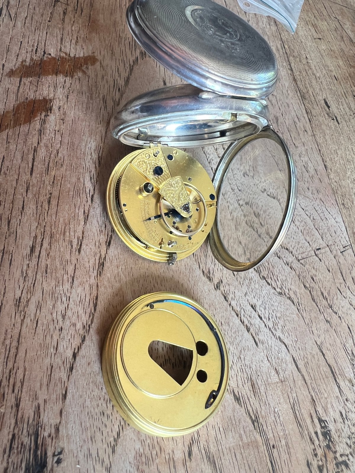 Engels zilveren zakhorloge, 50mm, Chester 1903, Verzenden, Zilver, Overige typen