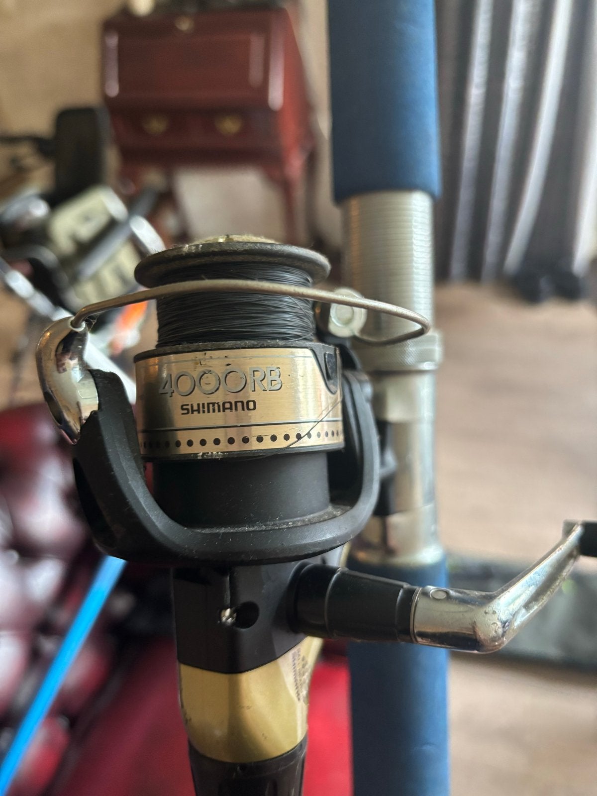 Zeevishengel Shakespeare Alpha met Shimano 4000RB molen, Watersport en Boten, Ophalen, Gebruikt, Complete set