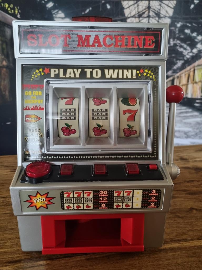 Simba Toys Las Vegas speelgoedgokkast, Verzamelen, Automaten | Gokkasten en Fruitautomaten, Overige munten, Ophalen of Verzenden