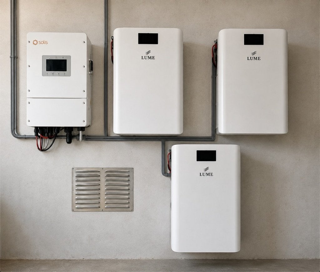 Thuisbatterij 16kWh + 10 KW omvormer + installatie, Computers en Software, Accu's en Batterijen, Nieuw, Ophalen of Verzenden, LUME