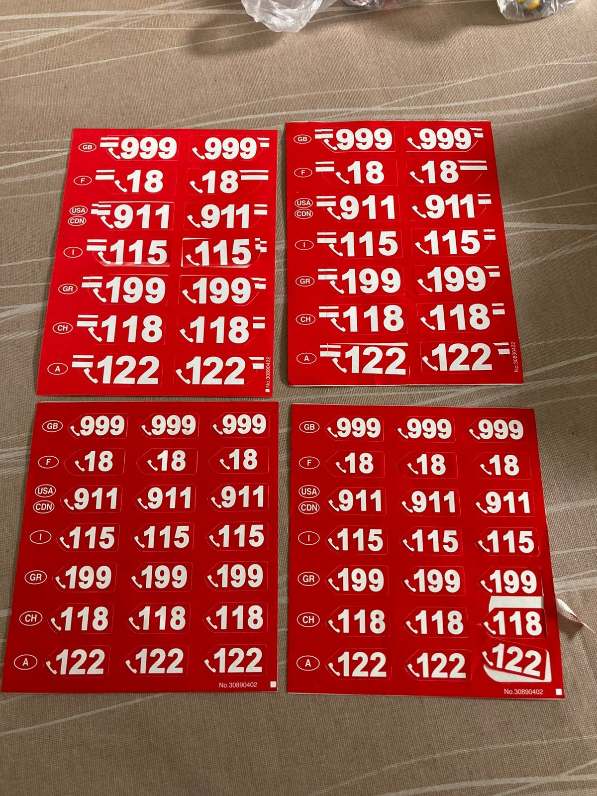 Playmobil stickers brandweer., Ophalen of Verzenden, Gebruikt