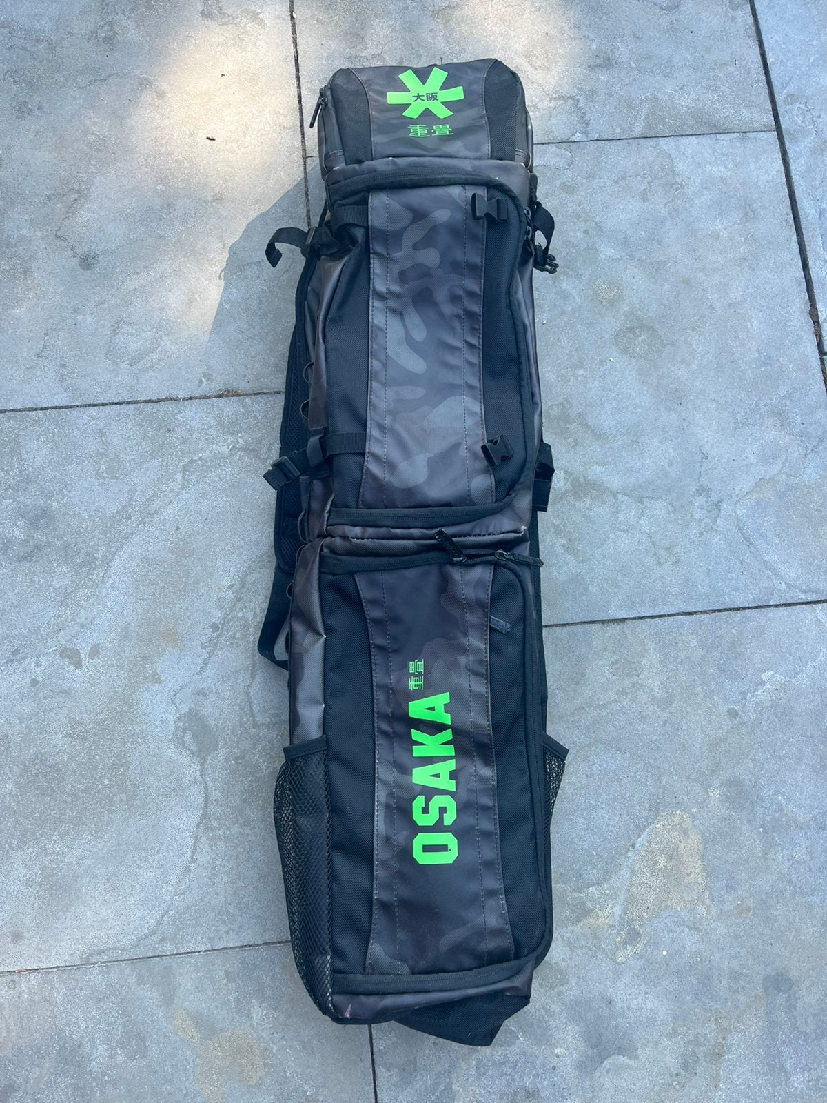 Osaka pro hockeystickbag XL, camouflageprint, Sport en Fitness, Hockey, Ophalen, Gebruikt, Tas