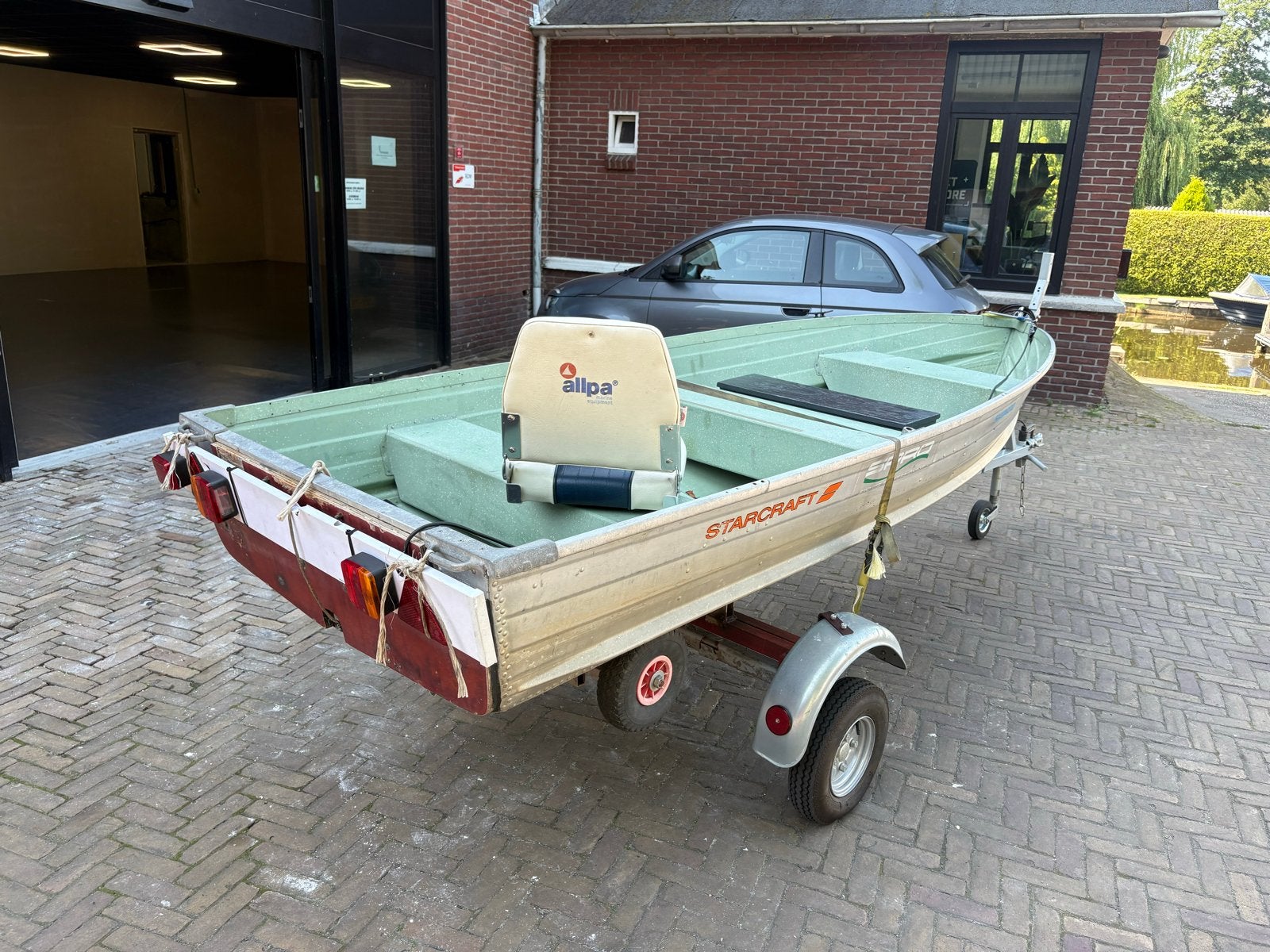 Aluminium visboot Starcraft met trailer, Watersport en Boten, Vis- en Consoleboten, Ophalen, Gebruikt, Aluminium