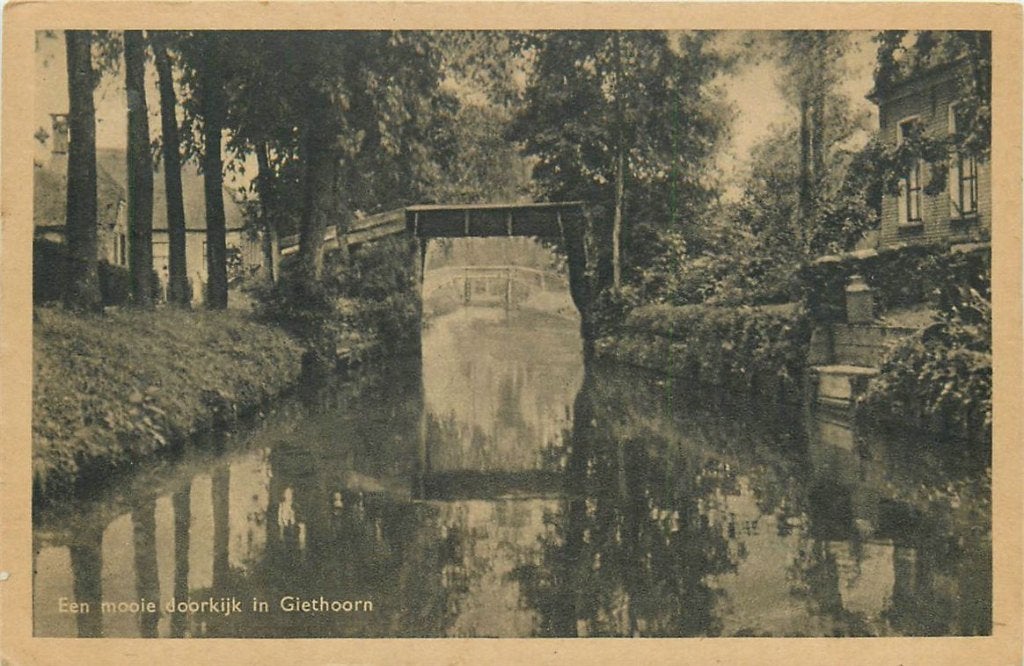 701-160-015 Giethoorn, Verzamelen, Ansichtkaarten | Nederland, Verzenden, Voor 1920, Overijssel