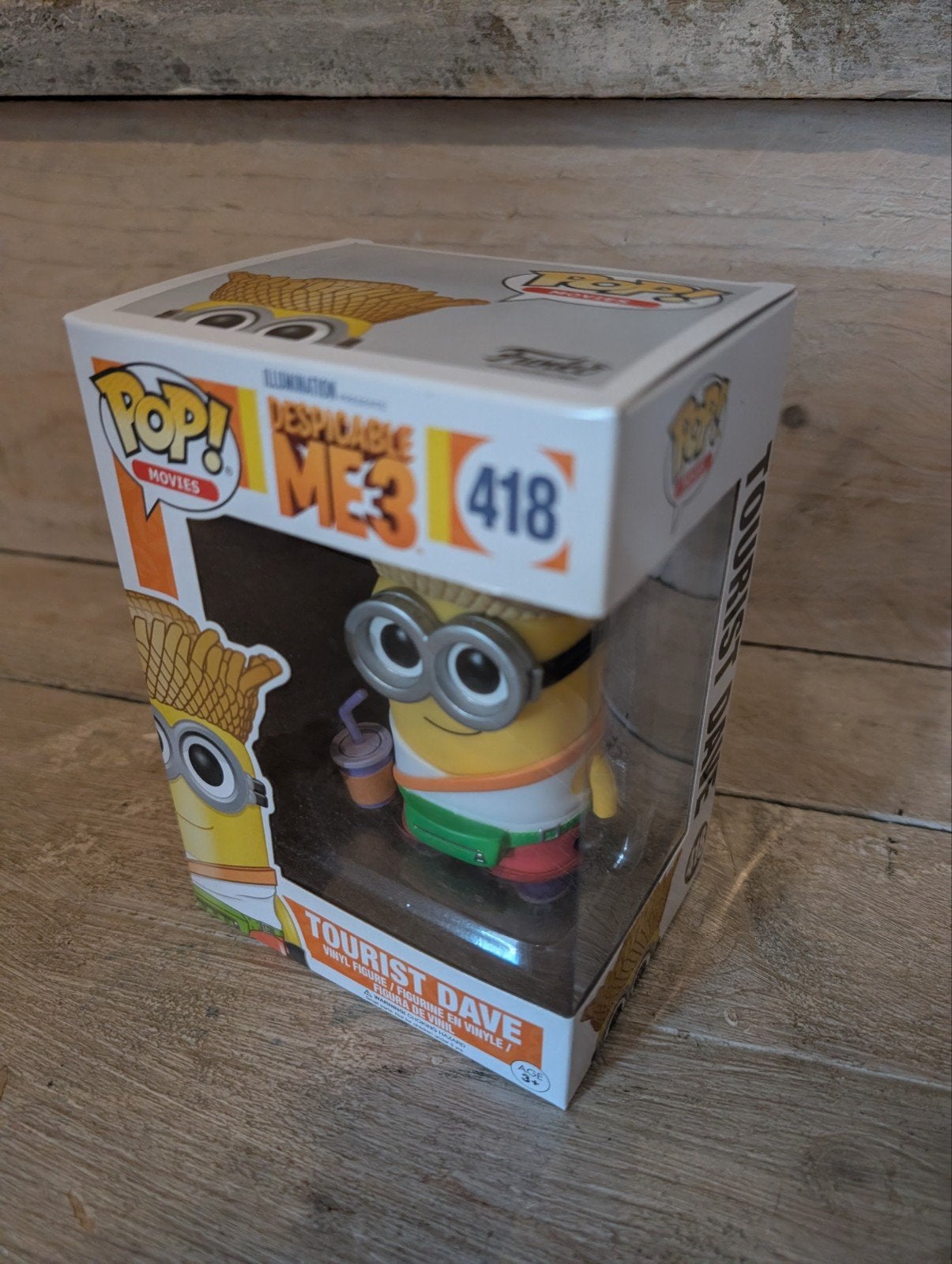 Funko Pop! Tourist Dave - Despicable Me 3 #418, Ophalen of Verzenden, Zo goed als nieuw
