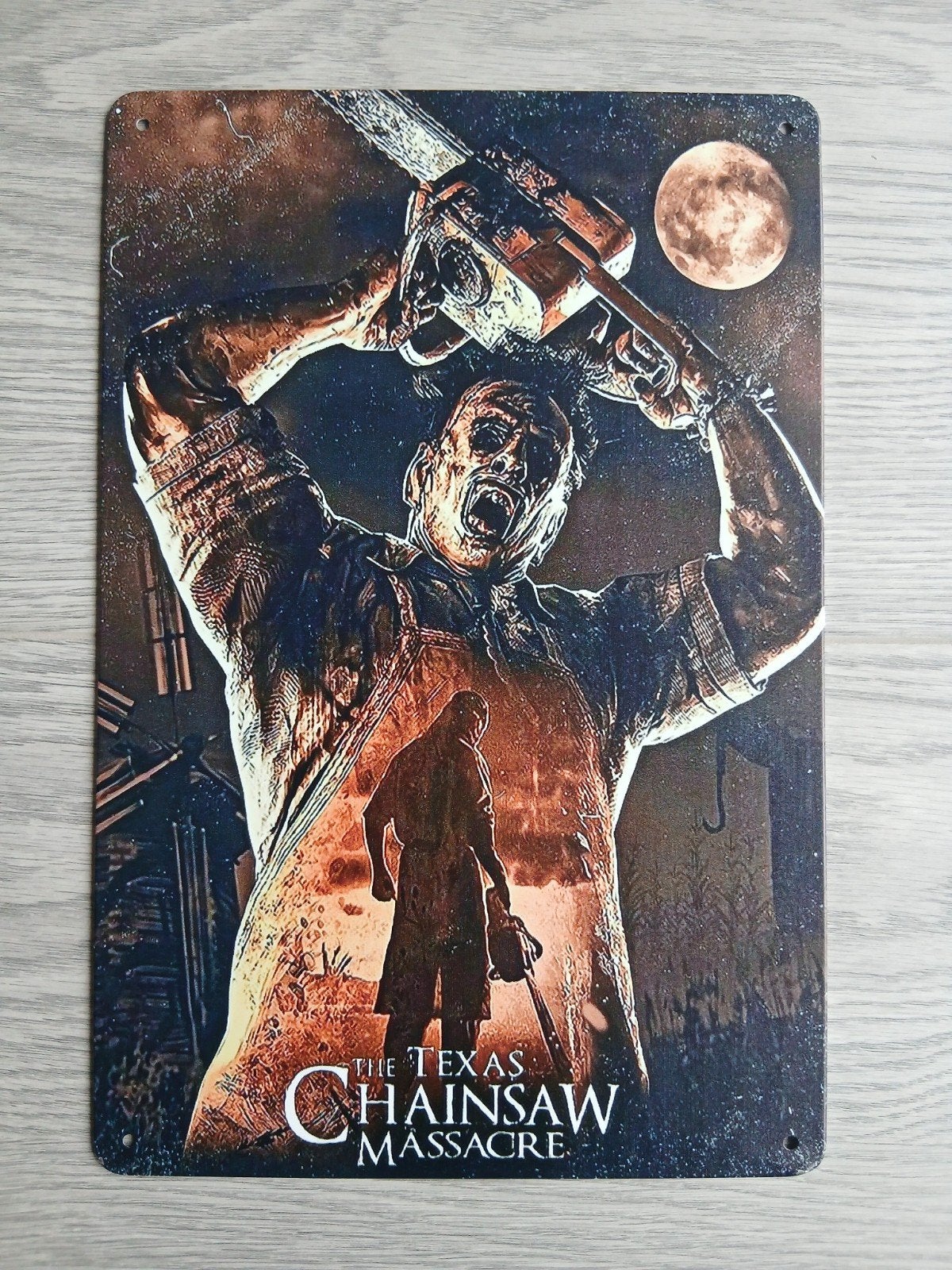 The Texas Chainsaw Massacre 20x30 cm Metalen Reclamebord, Ophalen of Verzenden, Nieuw, Reclamebord