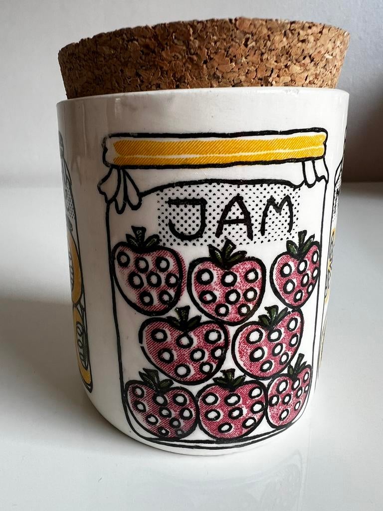 Zweeds Jie Gantofta Opberg-Marmeladepot Anita Nylund 80’s, Ophalen of Verzenden