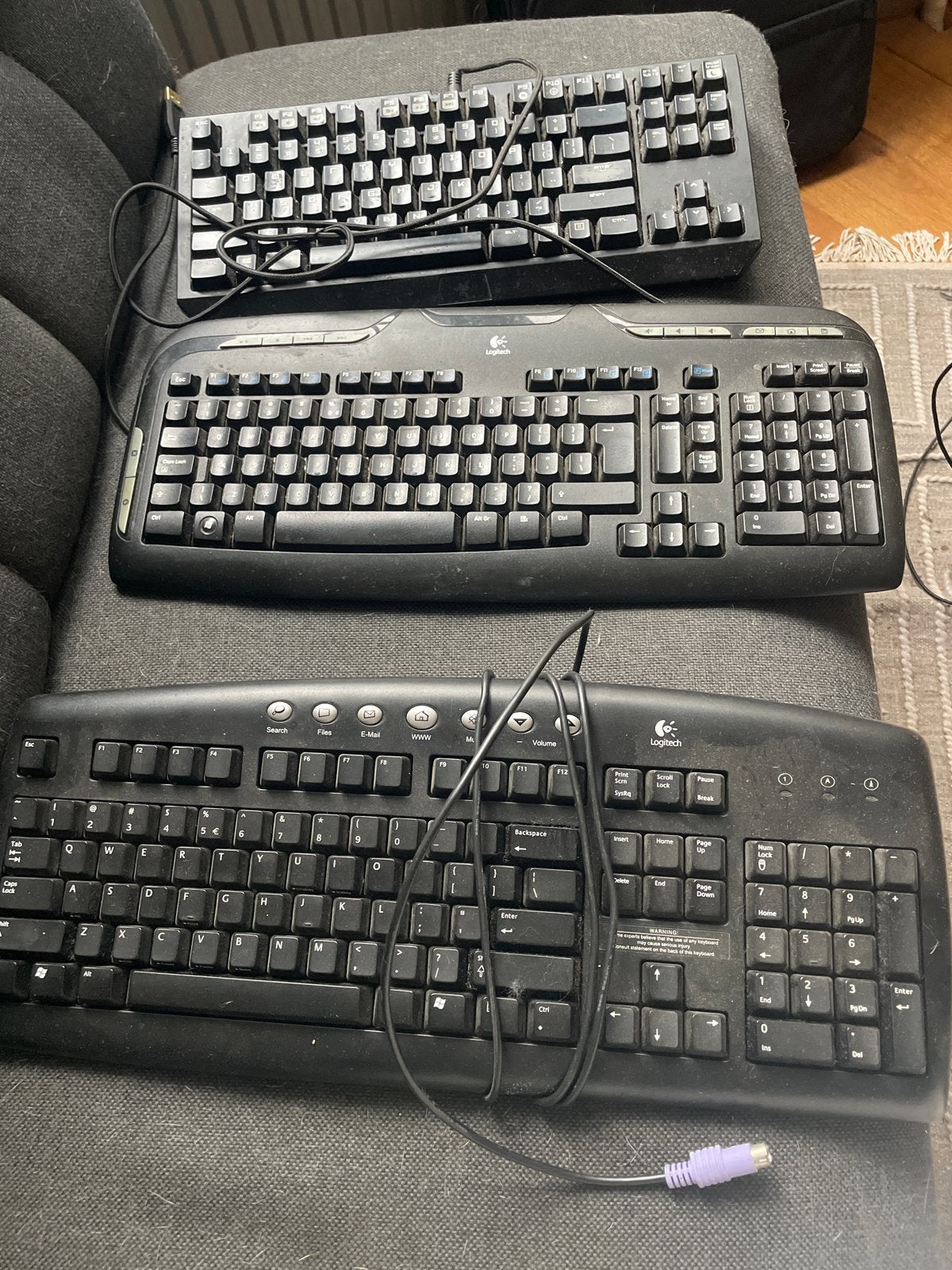 Logitech QWERTY Toetsenborden - Gebruikt, Computers en Software, Gebruikt, Ophalen of Verzenden, Qwerty, Numeriek gedeelte