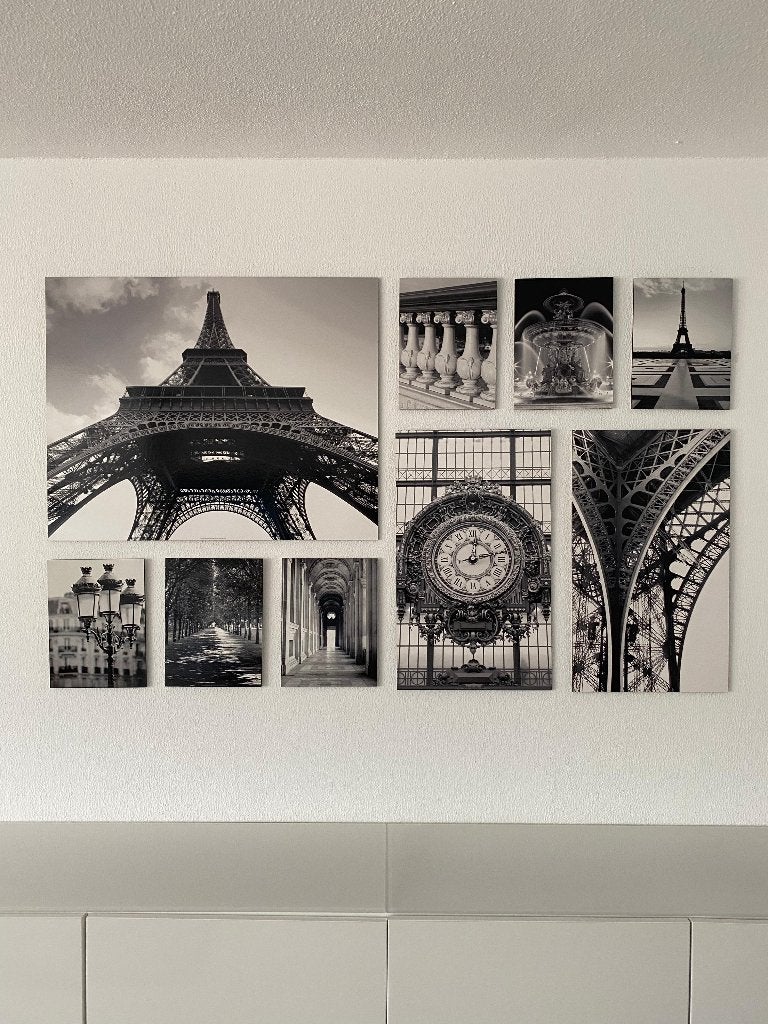 Foto's Parijs - Muurbevestiging, Ophalen, Gebruikt, 125 cm of meer, Foto of Poster