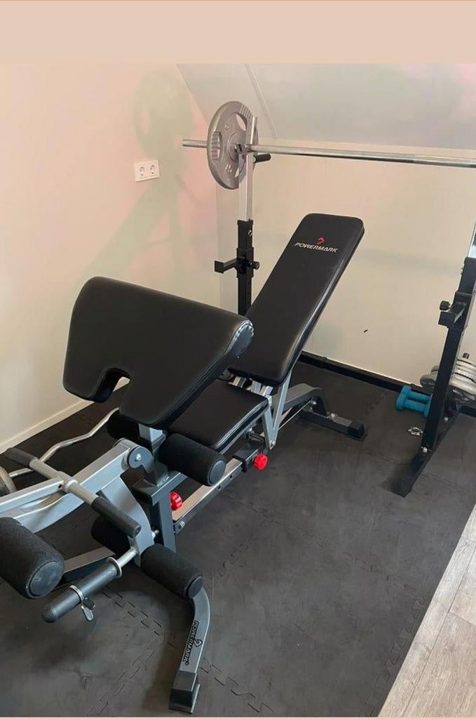 Professionele PowerMark Set - 122,5kg Gietijzer - Compleet S, Sport en Fitness, Fitnessapparatuur, Ophalen of Verzenden, Zo goed als nieuw