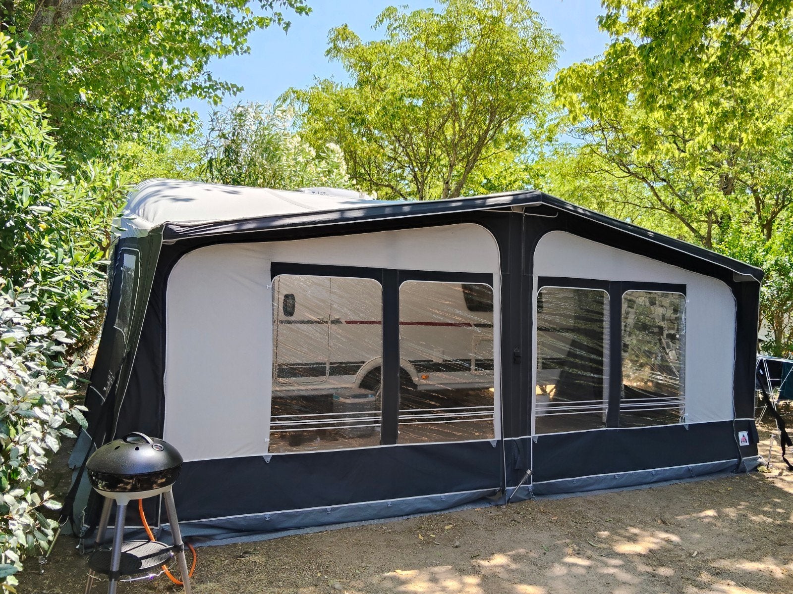 Dorema Opblaasbare Voortent - Maat 14 (975-1000 cm), Caravans en Kamperen, Voortenten en Luifels, Zo goed als nieuw, Dorema, Ten Cate All Season 240g/m2