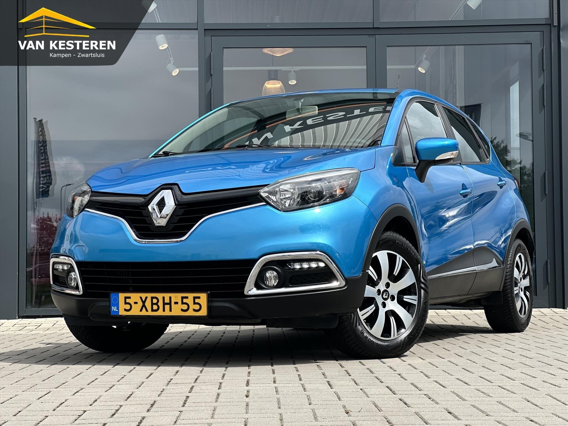 RENAULT Captur Energy TCe 90PK Expression | Trekh. | Airco |, Stof, Gebruikt, Blauw, 49 €/maand
