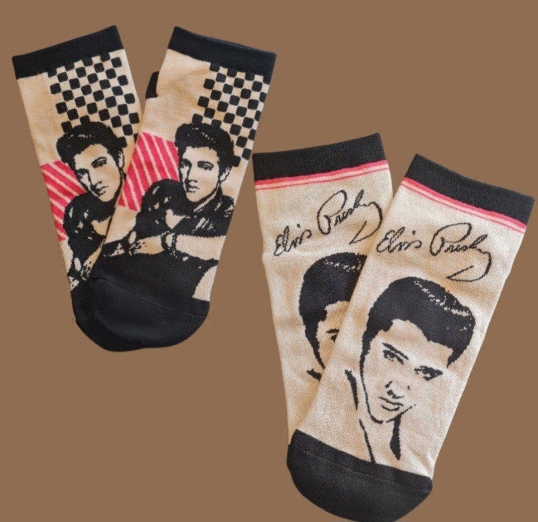 ELVIS PRESLEY KORTE SOKKEN - 2 PAAR !, Kleding | Heren, Ophalen of Verzenden, Nieuw