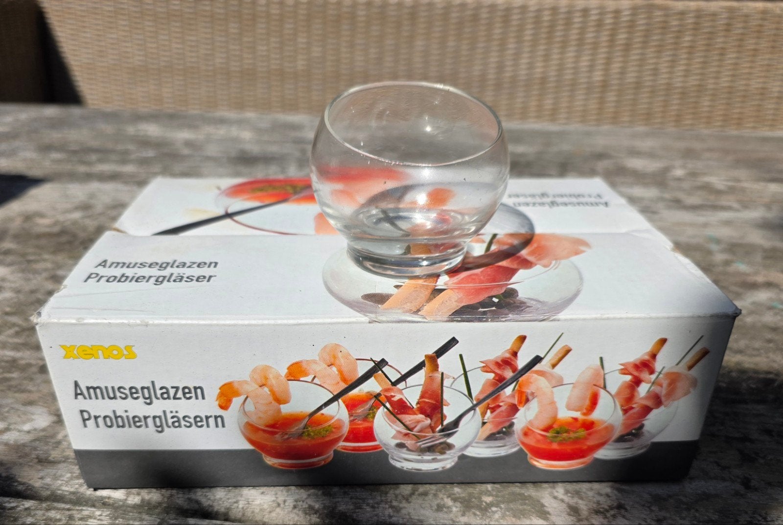 Amuseglazen / Probiergläsern set van 6 stuks, Ophalen of Verzenden, Zo goed als nieuw, Overige merken, Glas