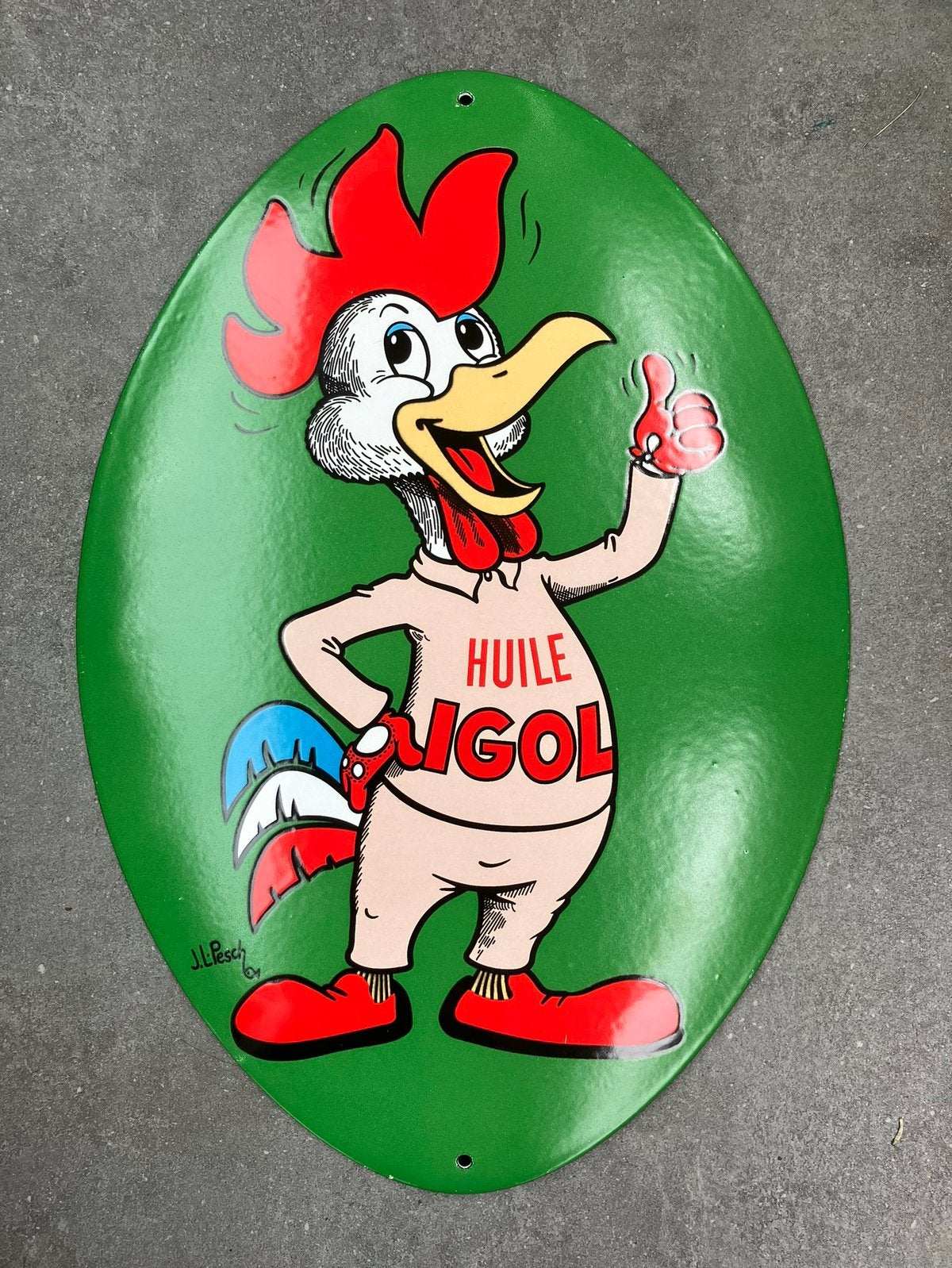 Emaille reclamebord Igol, Ophalen of Verzenden, Nieuw, Reclamebord