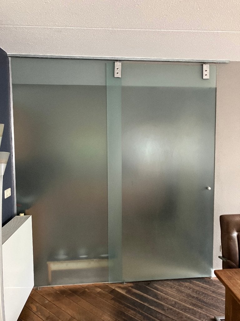 glazen schuifwand / schuifpui / schuifdeur, Ophalen, Overige materialen, Overige typen, Zo goed als nieuw