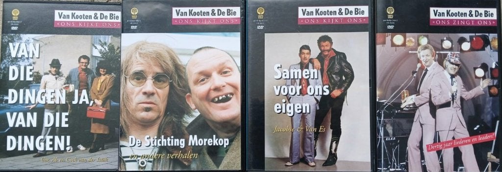 4 DVD's Van Kooten & De Bie "Ons Kijkt Ons", Alle leeftijden, Van Kooten & De Bie, Ophalen of Verzenden, Tv-programma of Sketches