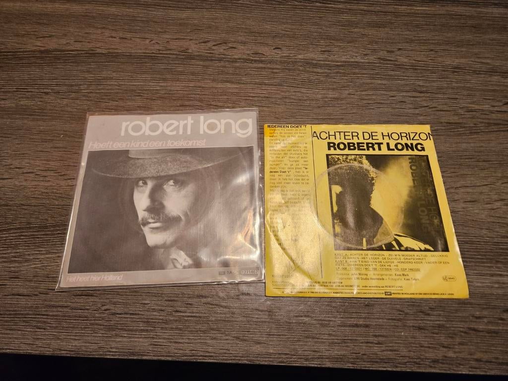 Robert Long - Singles in goede staat, Gebruikt, 7 inch, Single, 1970 - 1979