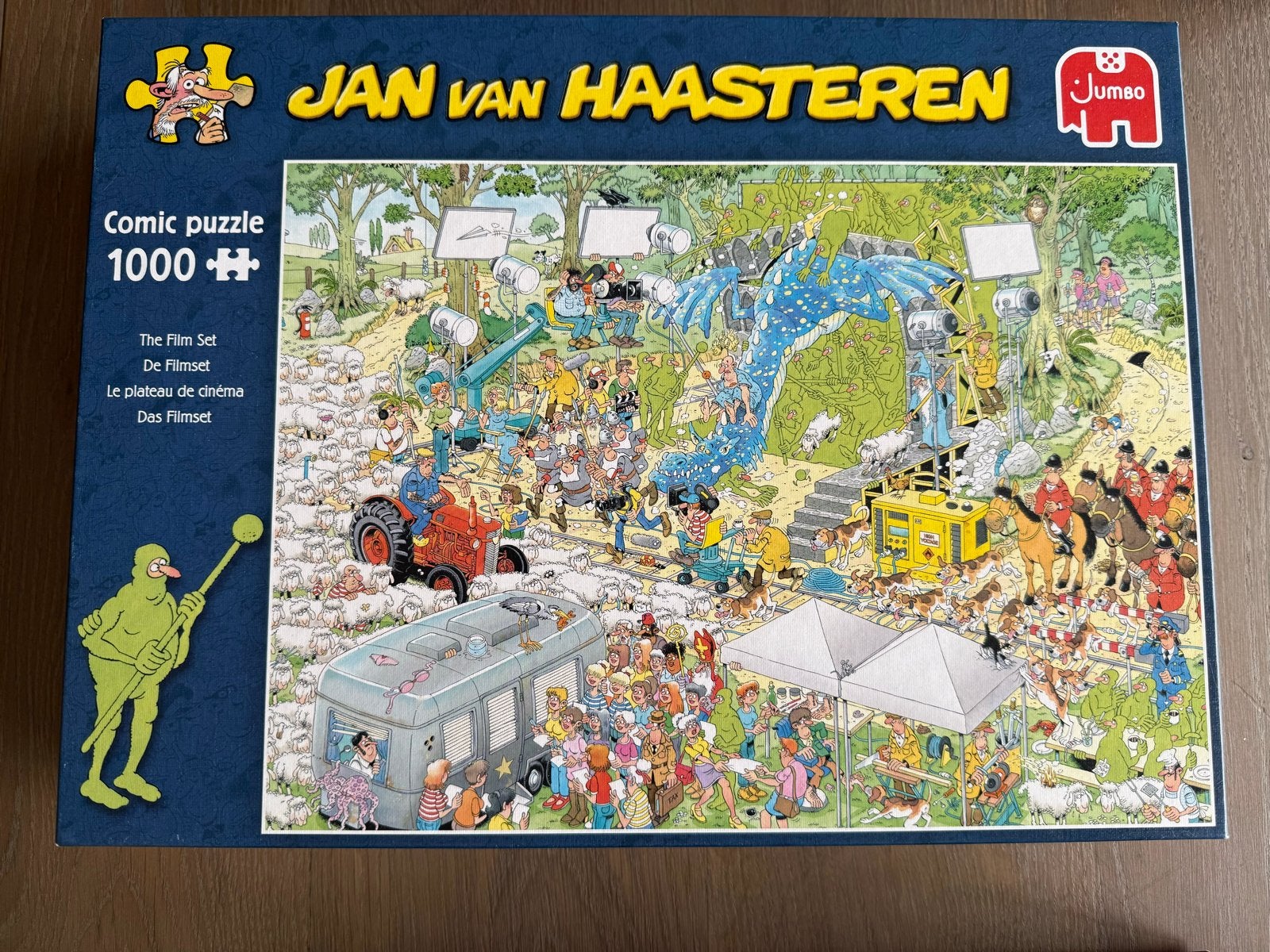 Jan van Haasteren - De Filmset - 1000 stukjes, Ophalen, 500 t/m 1500 stukjes, Zo goed als nieuw, Legpuzzel