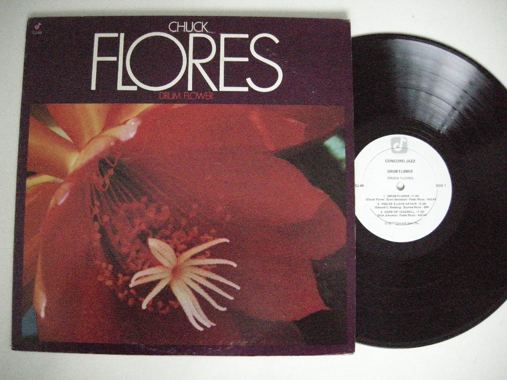 Chuck Flores Drum Flower - LP vinyl zgan USA / rare, Ophalen, 1960 tot 1980, Zo goed als nieuw, 12 inch