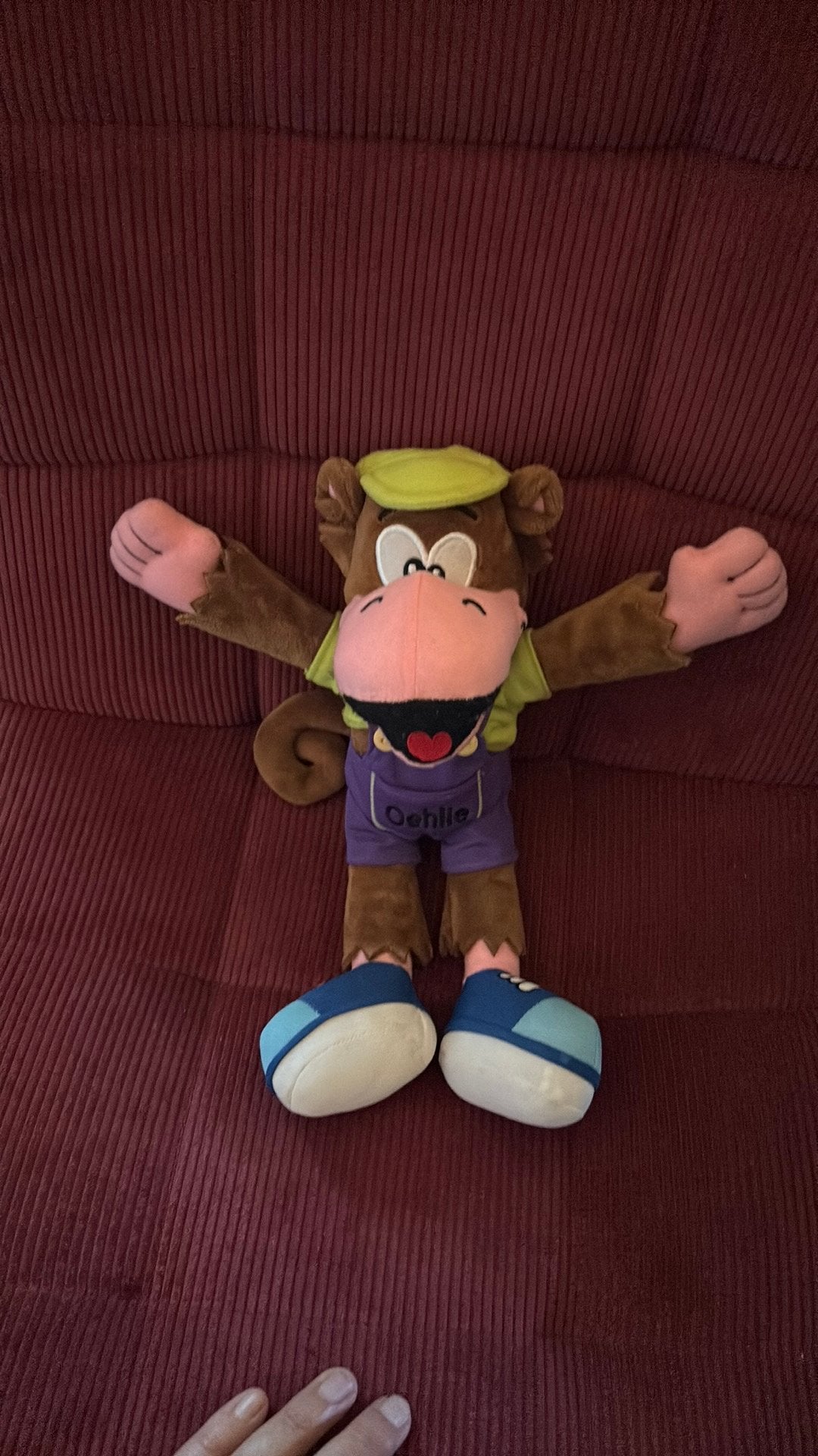 Oehlie knuffel 30 cm Monkey town, Ophalen of Verzenden