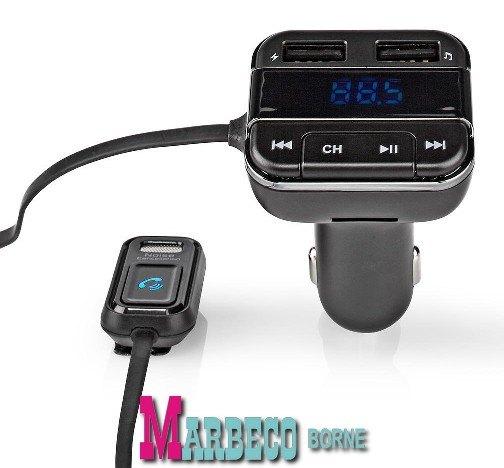 FM Audiotransmitter, FM zender, Bluetooth, Handsfree, ANC, Nedis, Nieuw, Info@marbeco.nl, Ophalen of Verzenden