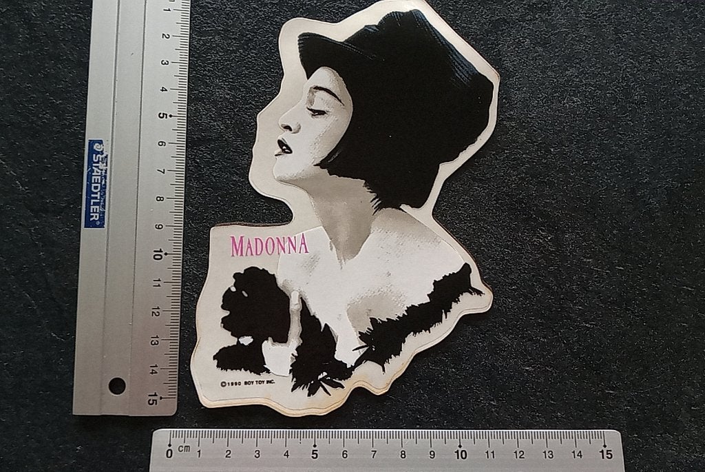 Madonna leuke official 1990 Blond Ambition sticker st32, Ophalen of Verzenden, Nieuw, Overige typen