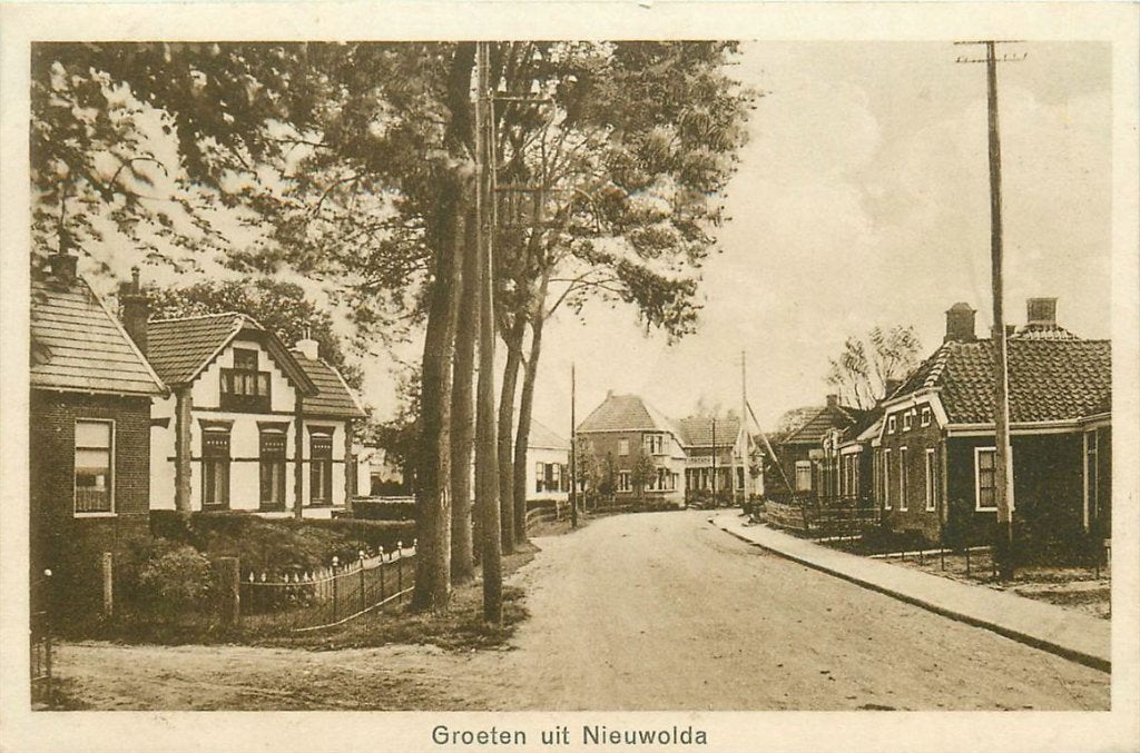 702-001-019 Nieuwolda, Verzamelen, Ansichtkaarten | Nederland, Verzenden, Voor 1920, Groningen