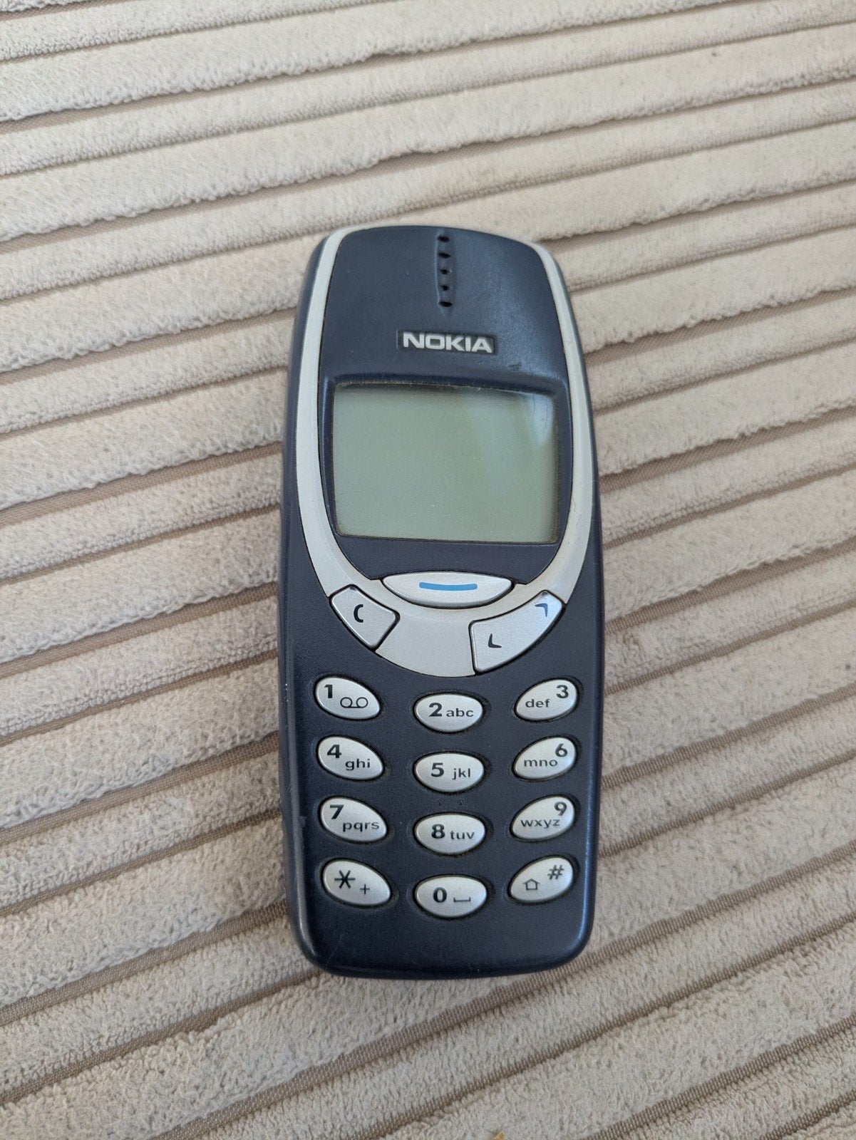 Nokia 3310, Ophalen, Gebruikt, Blauw, Geen camera