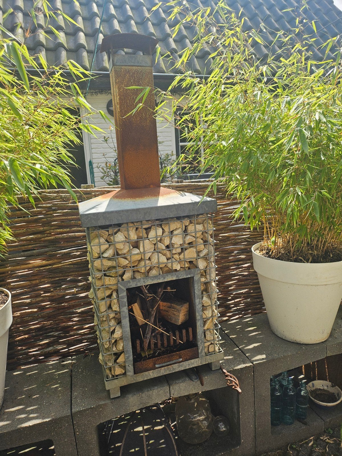 Buiten openhaard 40x50cm - Sfeervol en robuust, Tuin en Terras, Ophalen of Verzenden
