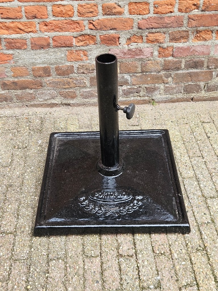 Zware gietijzeren Portofino Parasolvoet, Ophalen, Gebruikt, Minder dan 1 meter, Parasolvoet