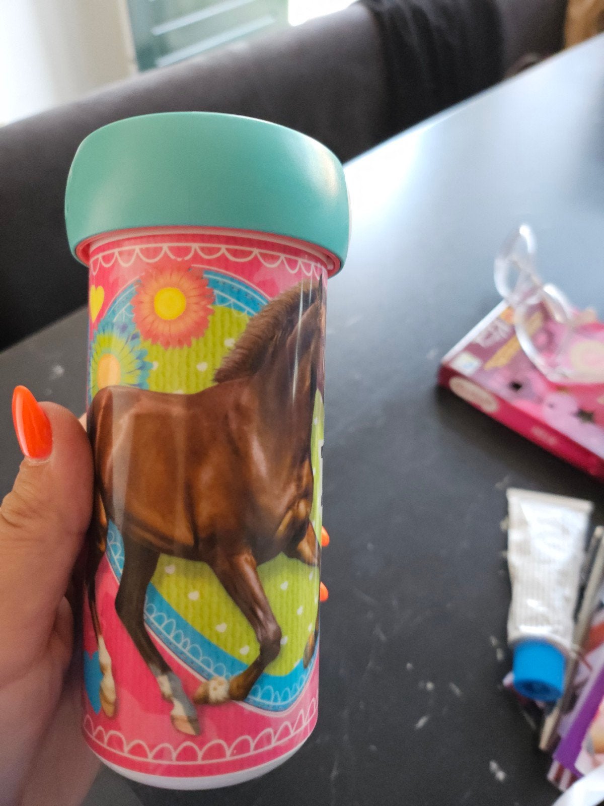 Mooie drinkbeker met paardenprint mepal, Ophalen of Verzenden