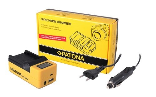 Synchron USB Charger Konica Minolta NP400 with LCD, Verzenden, Nieuw