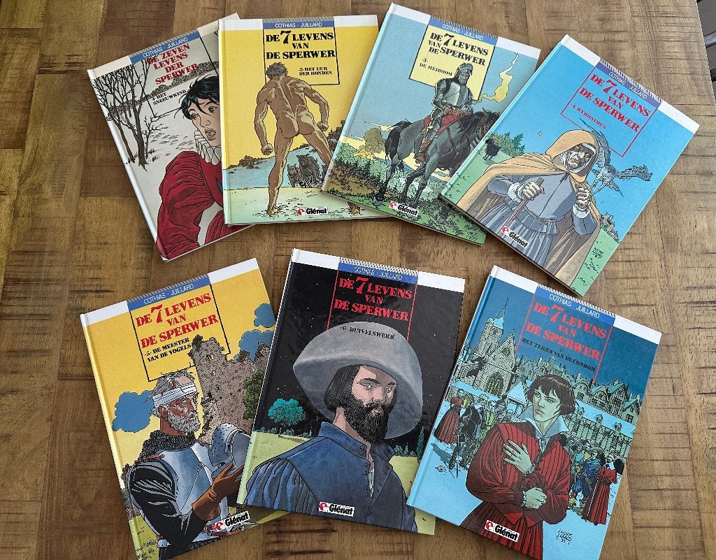 De 7 levens van de sperwer, complete serie HC, Complete serie of reeks, Verzenden, Zo goed als nieuw