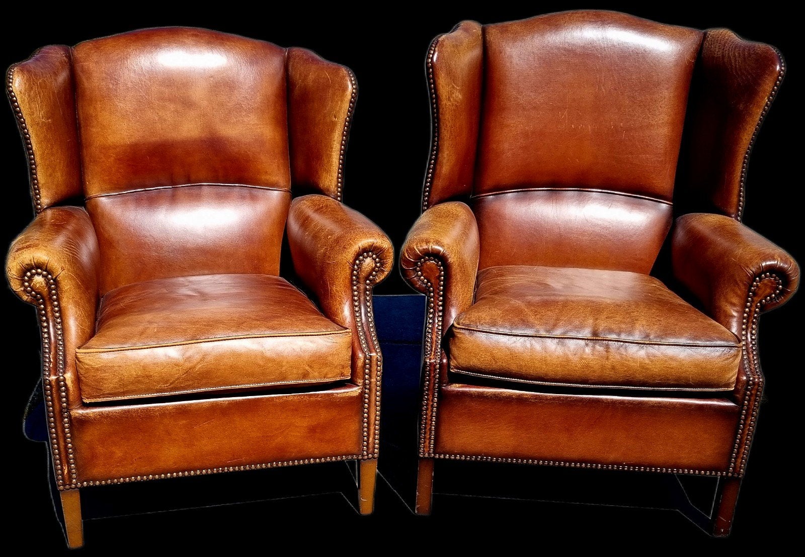 2 schapenleren oor fauteuils + BEZORGING GRATIS, Huis en Inrichting, Gebruikt, ., Ophalen of Verzenden, .