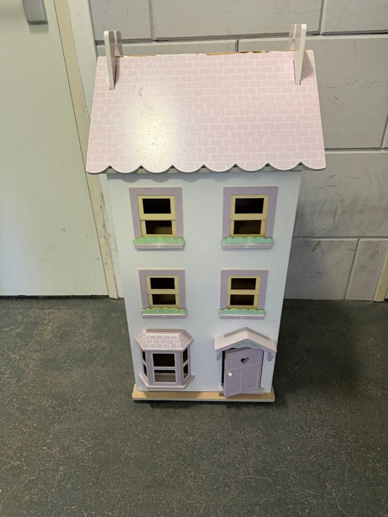 Houten Poppenhuis van: Le Toy Van, inclusief toebehoren, Ophalen of Verzenden, Zo goed als nieuw, Poppenhuis