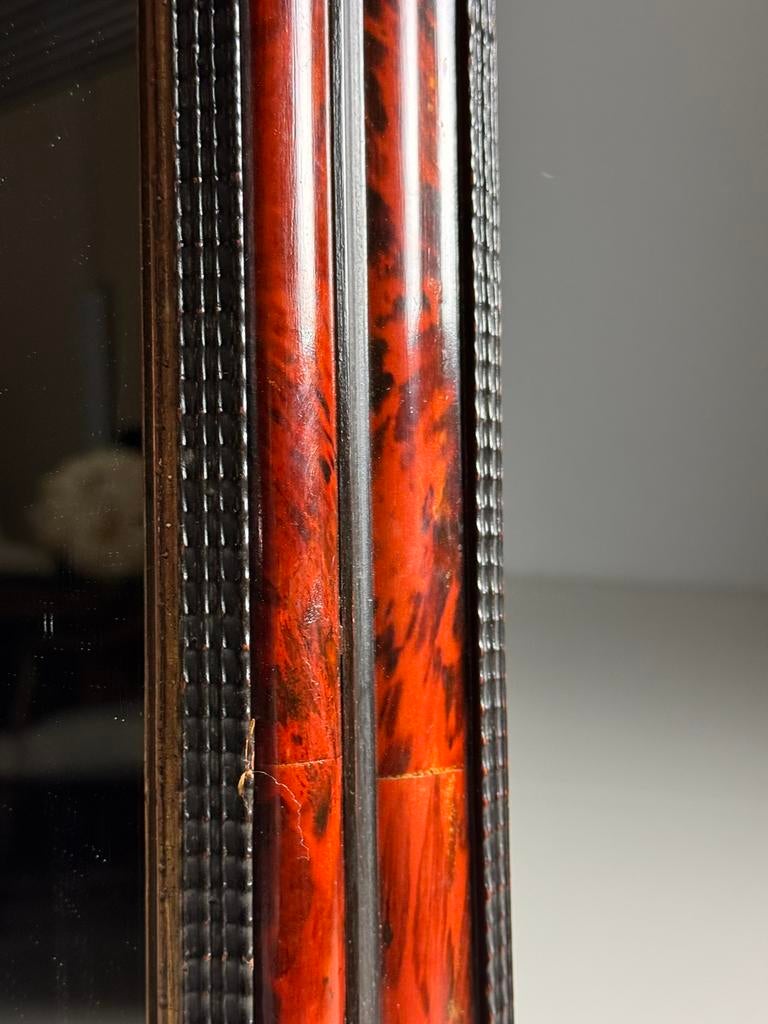 Faux Tortoise Ripple Frame spiegel, Ophalen, Minder dan 50 cm, Zo goed als nieuw, Minder dan 100 cm