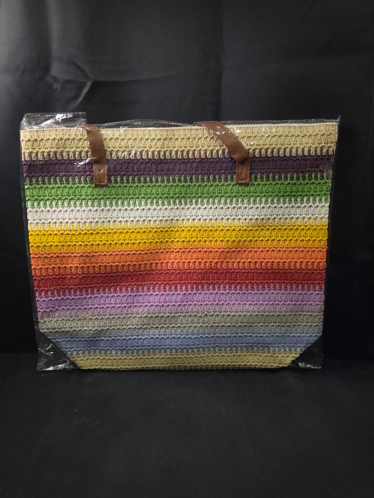 Rainbow Shopper Multicolor grote regenboog tas, Overige kleuren, ., Overige typen, Nieuw