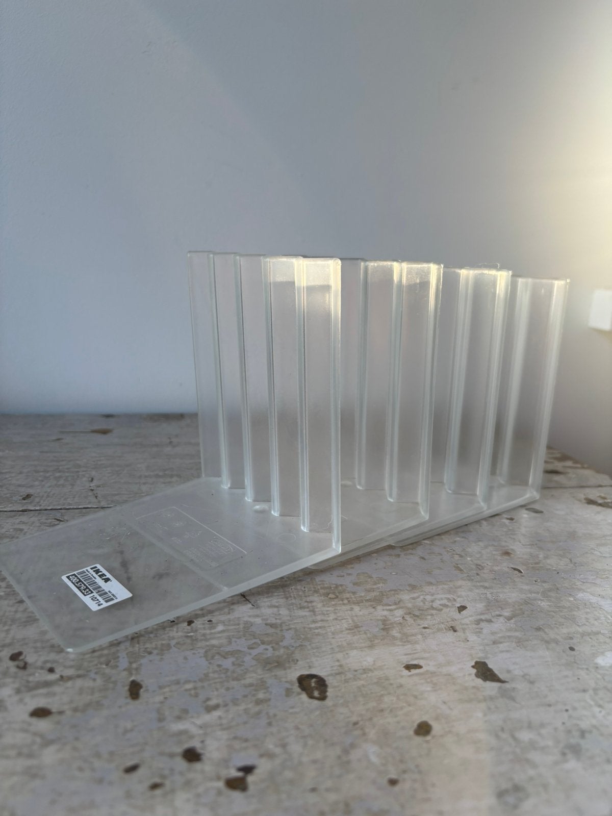 Set 4 x IKEA "Bokis" boekensteunen – Design M. & K. Hagberg, Kunststof, Ophalen of Verzenden, Zo goed als nieuw, Wit