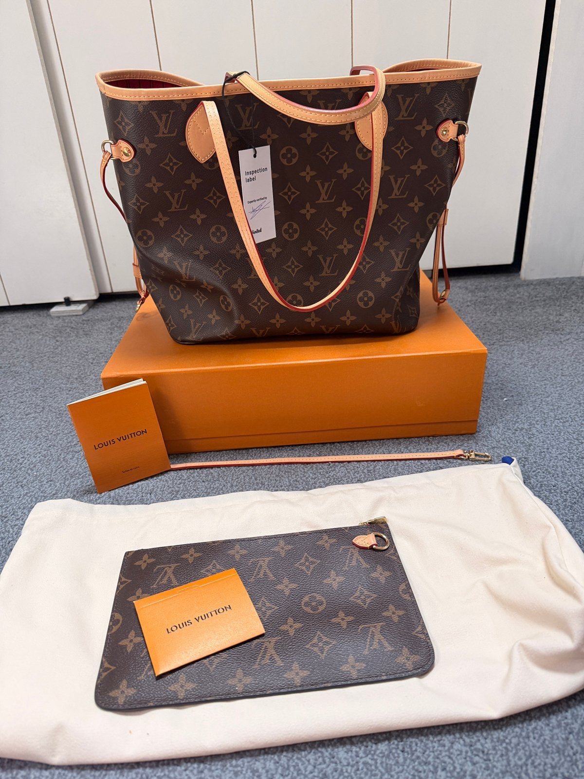 Louis Vuitton Neverfull, Verzenden, Zo goed als nieuw, Bruin, Handtas