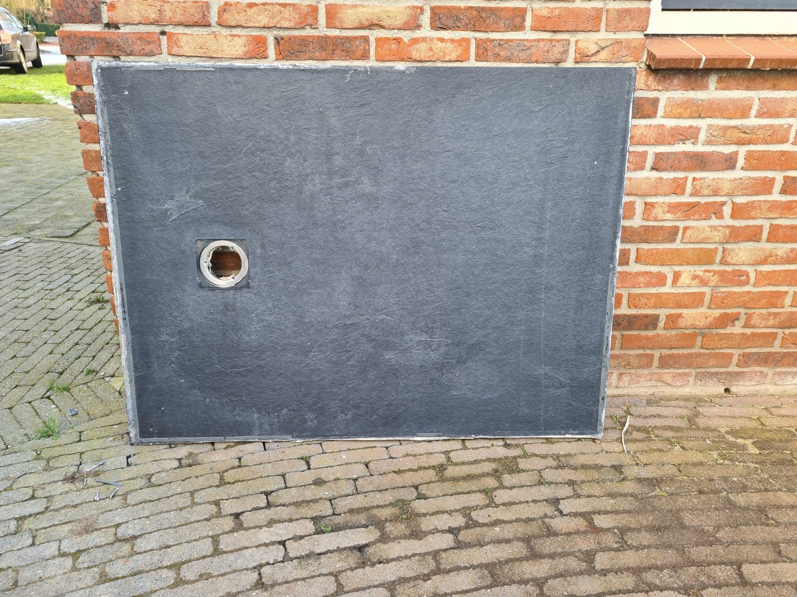 Douchebak composiet 120x90 antraciet, Ophalen, Gebruikt, Steen, Douche