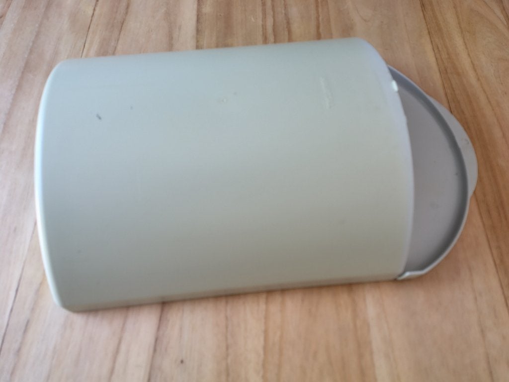 caravan deur prullenbakje, Ophalen, Gebruikt