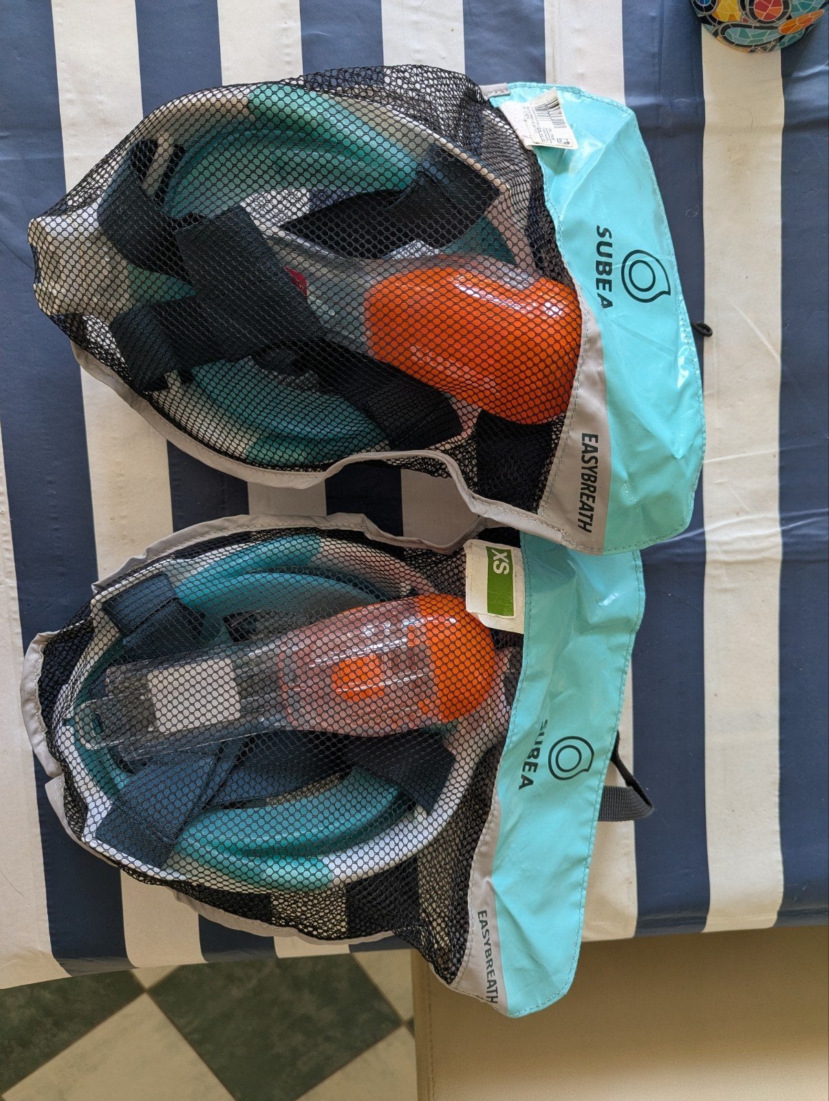 DECATHLON Snorkelmasker Easybreath kinderen XS, Ophalen, Zo goed als nieuw, Snorkelmasker
