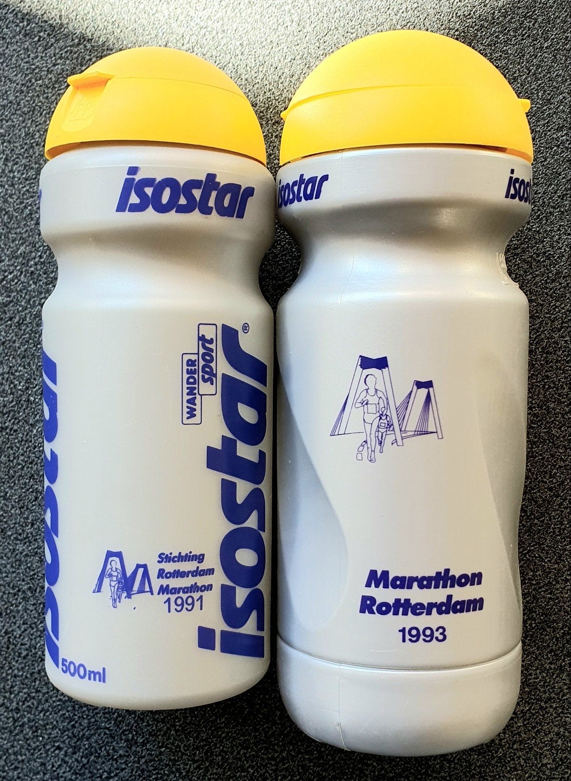 Isostar Marathon Rotterdam Bidons (1991 & 1993), Overige merken, Gebruikt, Overige typen, Ophalen of Verzenden