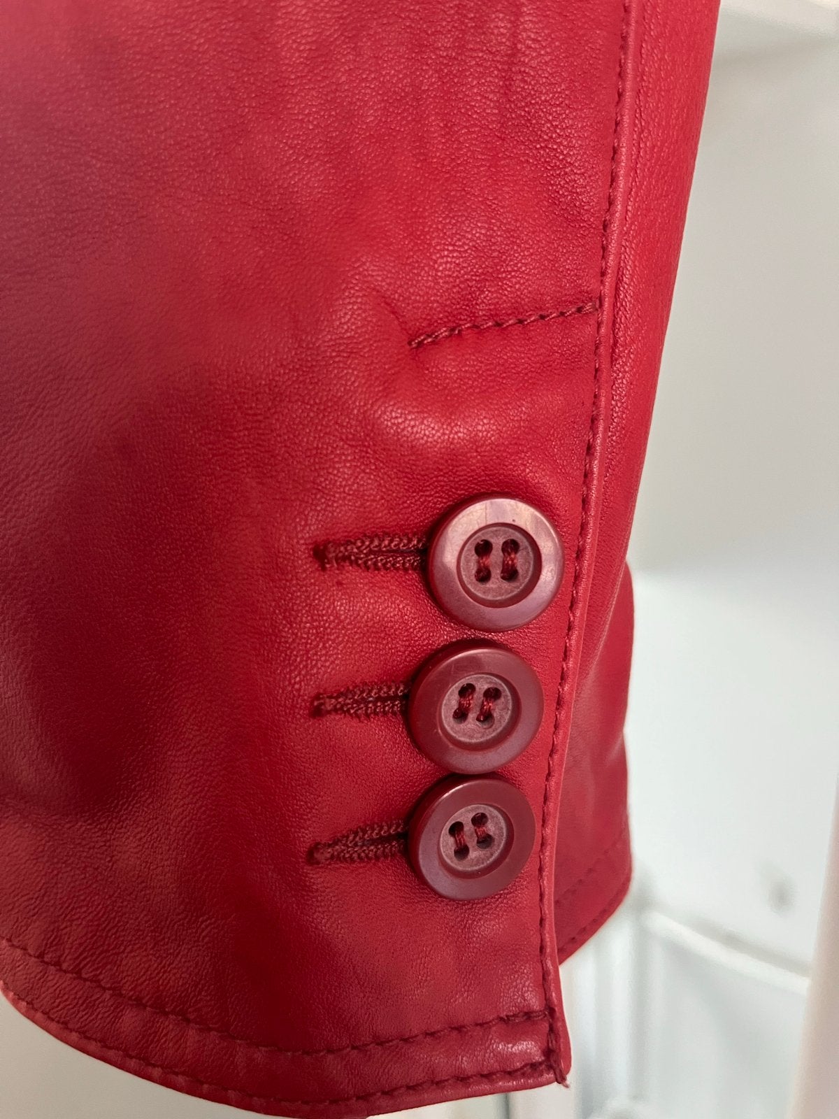 Arma Leren jas, maat 44, zo goed als nieuw, Ophalen of Verzenden, Zo goed als nieuw, Maat 42/44 (L), Rood