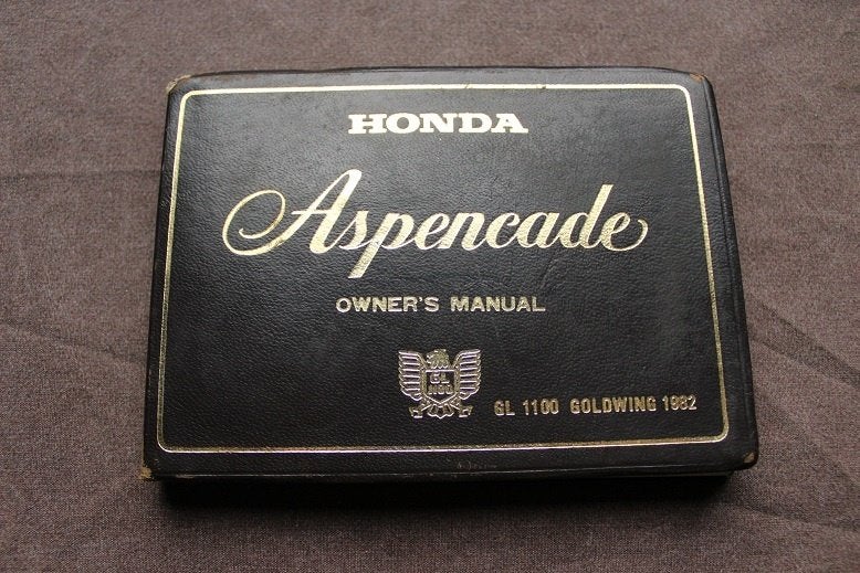 Honda GL1100 Aspencade 1982 motorcycle owner's manual, Motoren, Handleidingen en Instructieboekjes, Ophalen of Verzenden, Honda