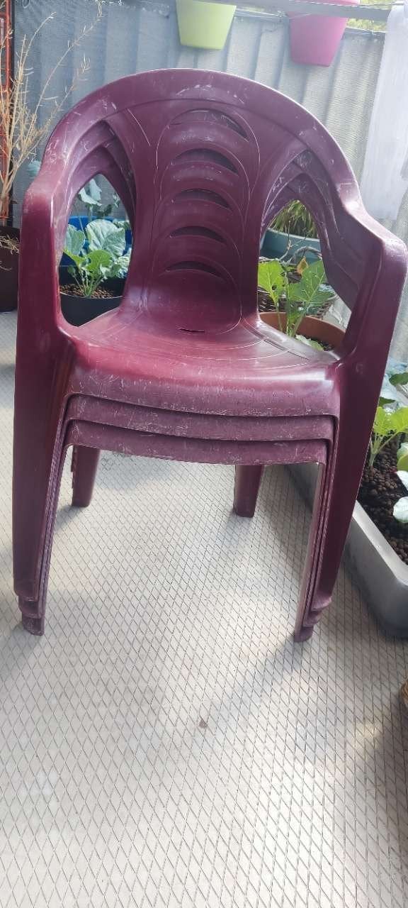 tuin of balkon stoelen, Tuin en Terras, Tuinstoelen, Ophalen, Kunststof