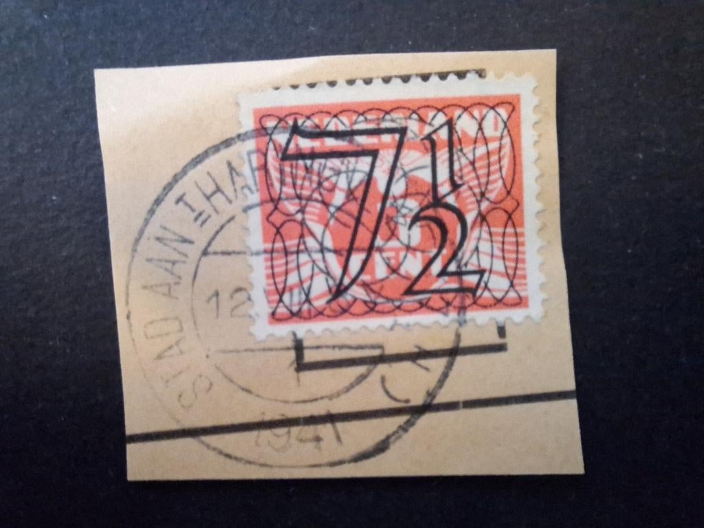 STAD AAN 'T HARINGVLIET op briefstukje, Ophalen of Verzenden, T/m 1940, Gestempeld