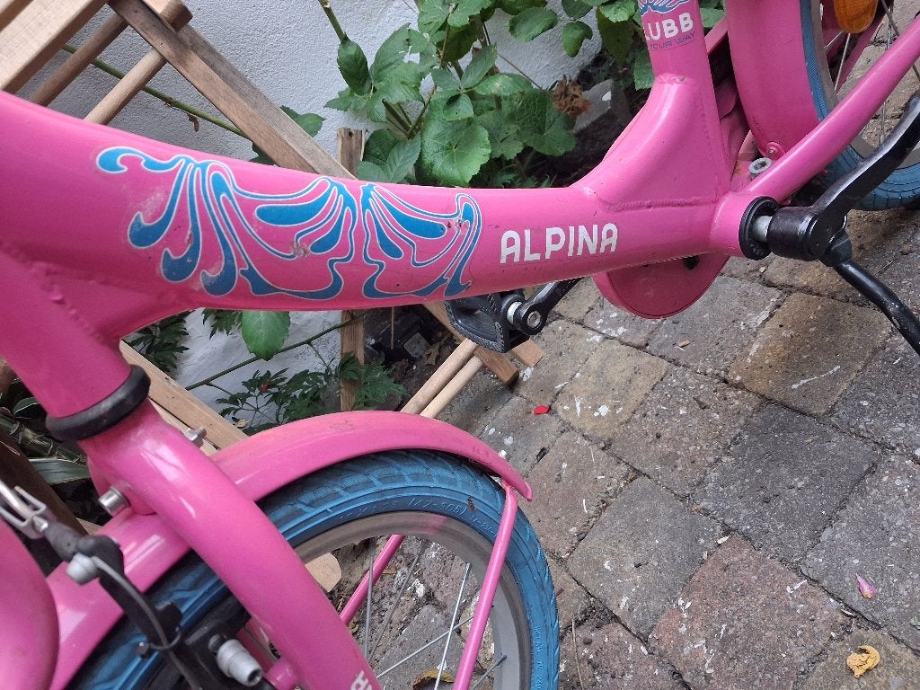Meisjes fiets 16 inch, Ophalen, Terugtraprem, Alpina, 16 tot 20 inch